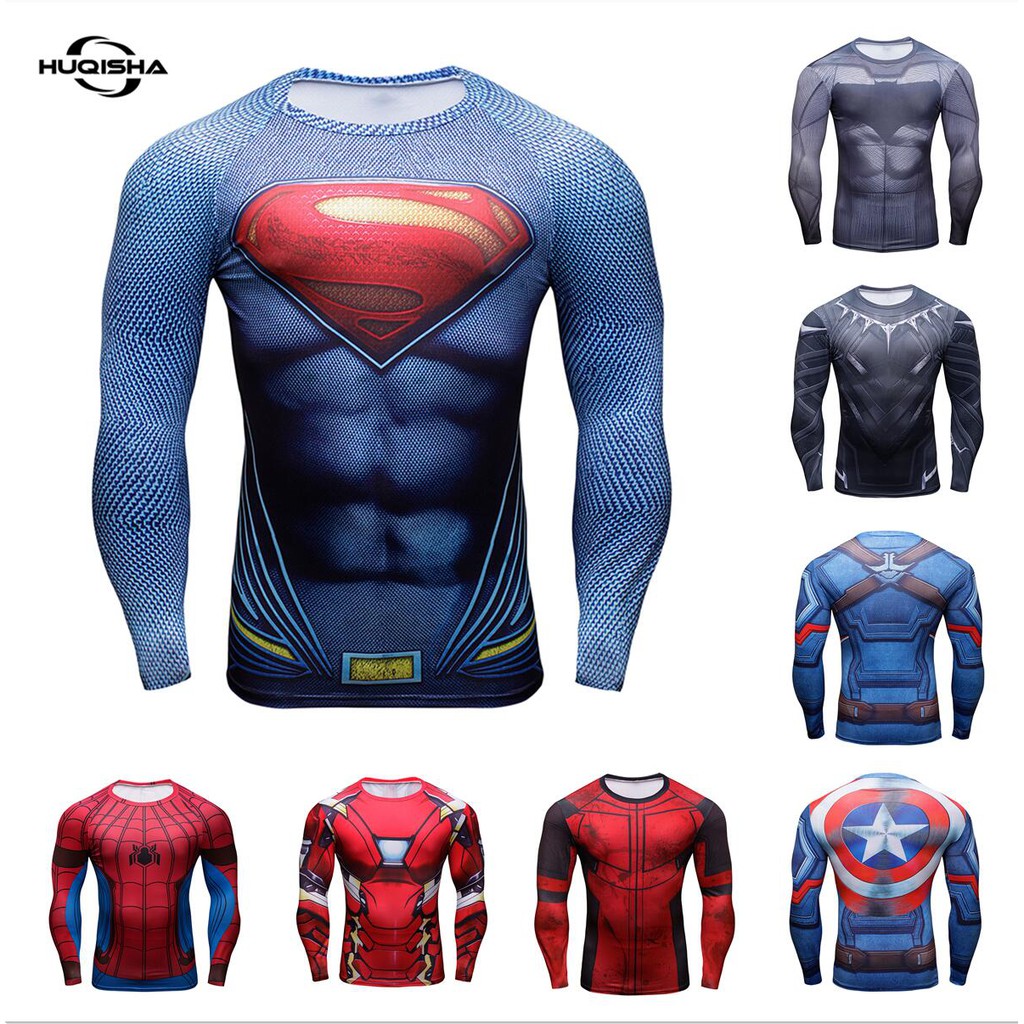 New 3D Printed T-shirt Men Compression Long Sleeve Fashion Casual T shirt Novelty Skinny Fitness Clothing