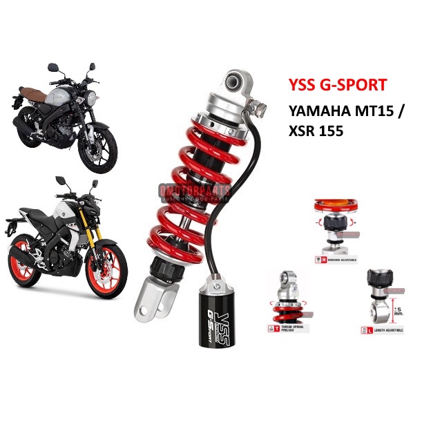 YSS YZF-R15 XSR155 Gスポーツ リアショック サスペンションYZF-
