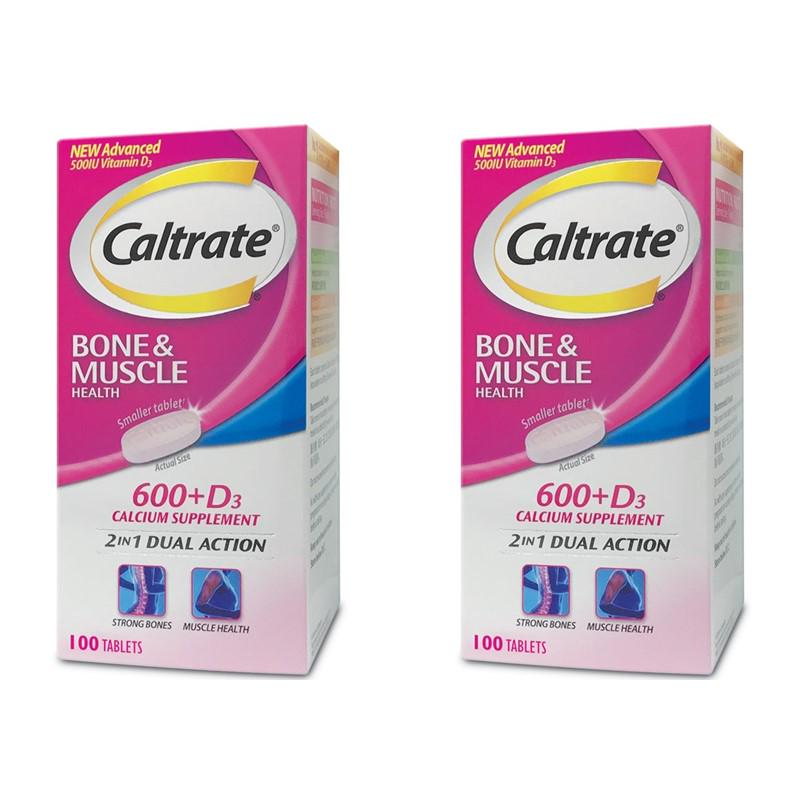 [bundle Of 2] Caltrate Bone And Muscle Health Dual Action Calcium