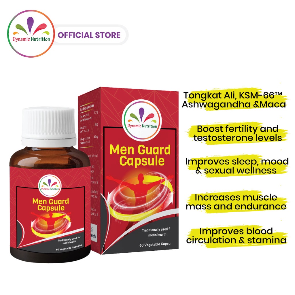 Men Guard Capsule (Tongkat Ali, KSM66 Ashwagandha, Maca) 60 Capsules Shopee Singapore