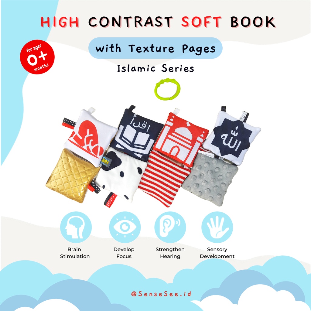 Sense See | Contrast Book Baby - Islamic Series - Soft Book Educated ...