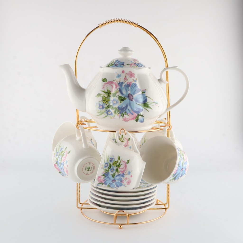 HIG -13PCS PORCELAIN TEA SET - ( M20-10 ) | Shopee Singapore
