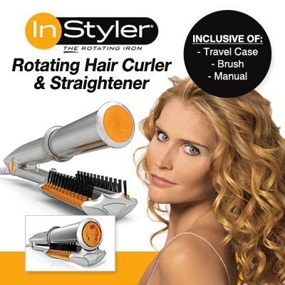 Curling iron instyler rotating brush best sale