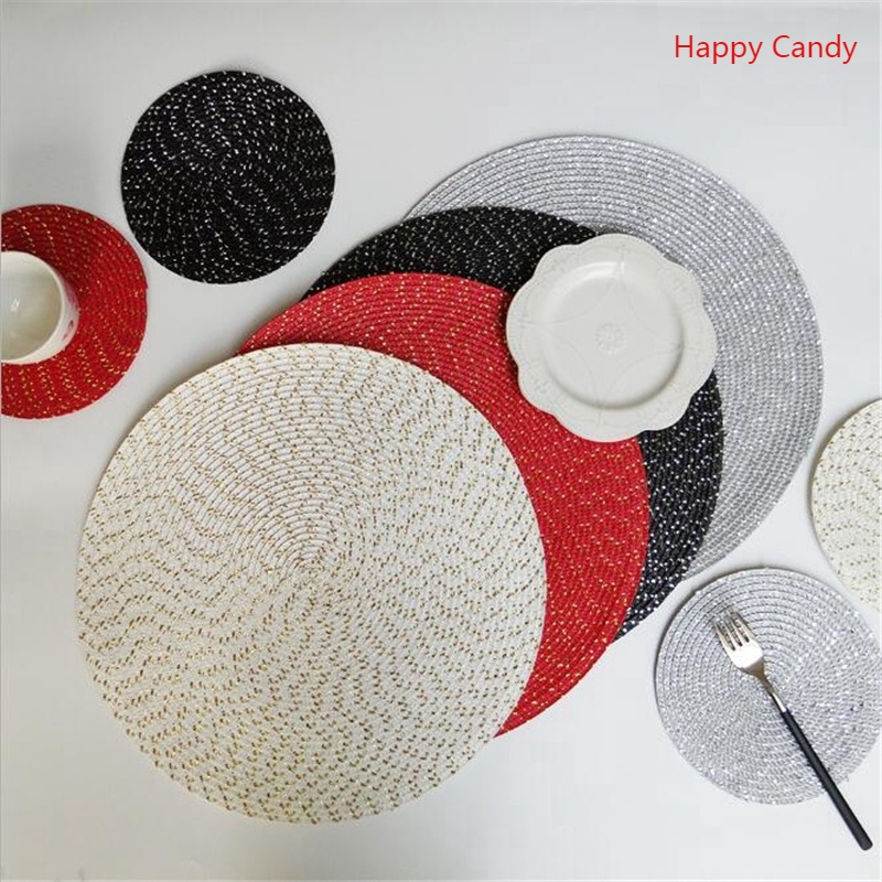 Round Dining Table Mats Thickened Insulated Meal for Home Mat Shopee