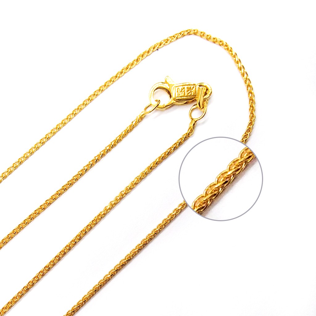 Poh Heng Jewellery 22K Gold Spiga Chain Necklace [Price By Weight