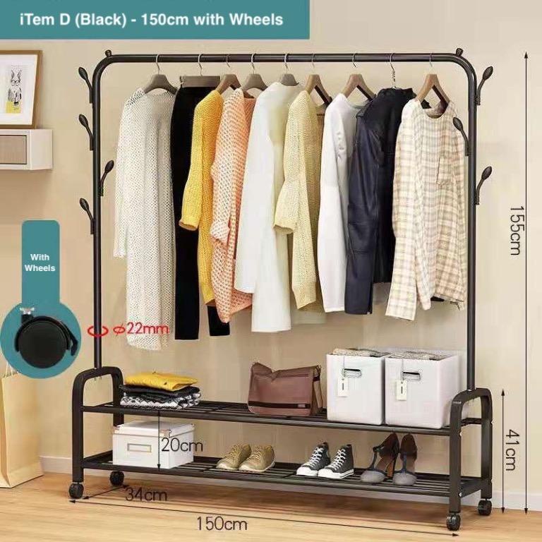 Coat hanger on wheels sale