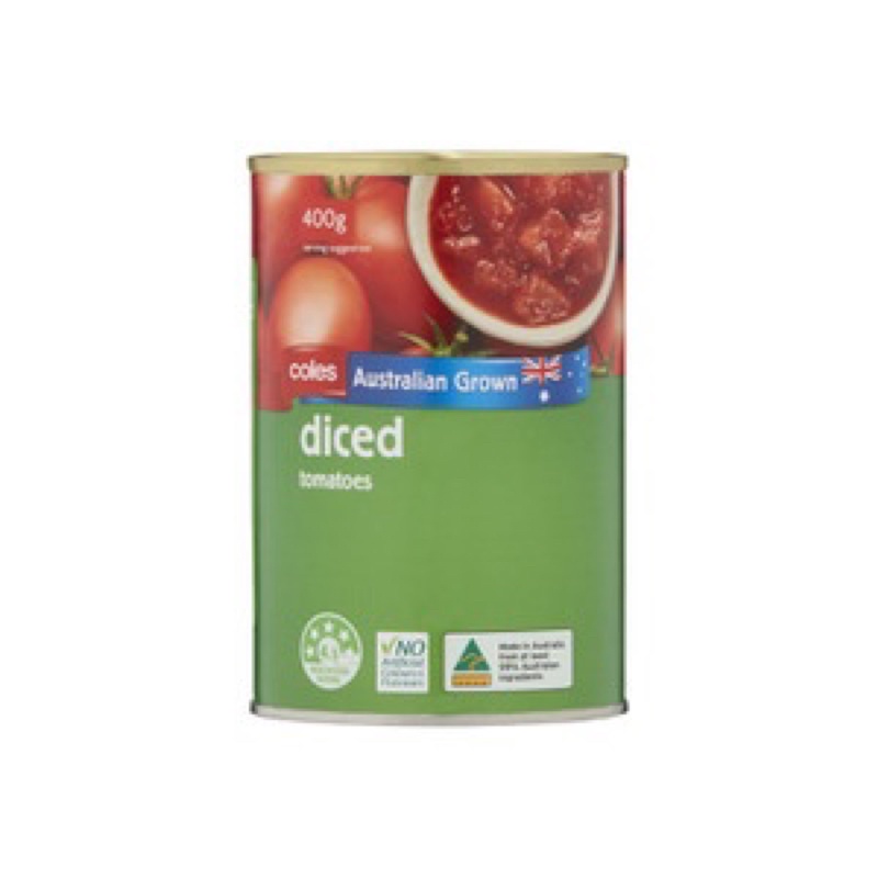 Coles Tomatoes Australian Diced/ diced tomato 400g Shopee Singapore