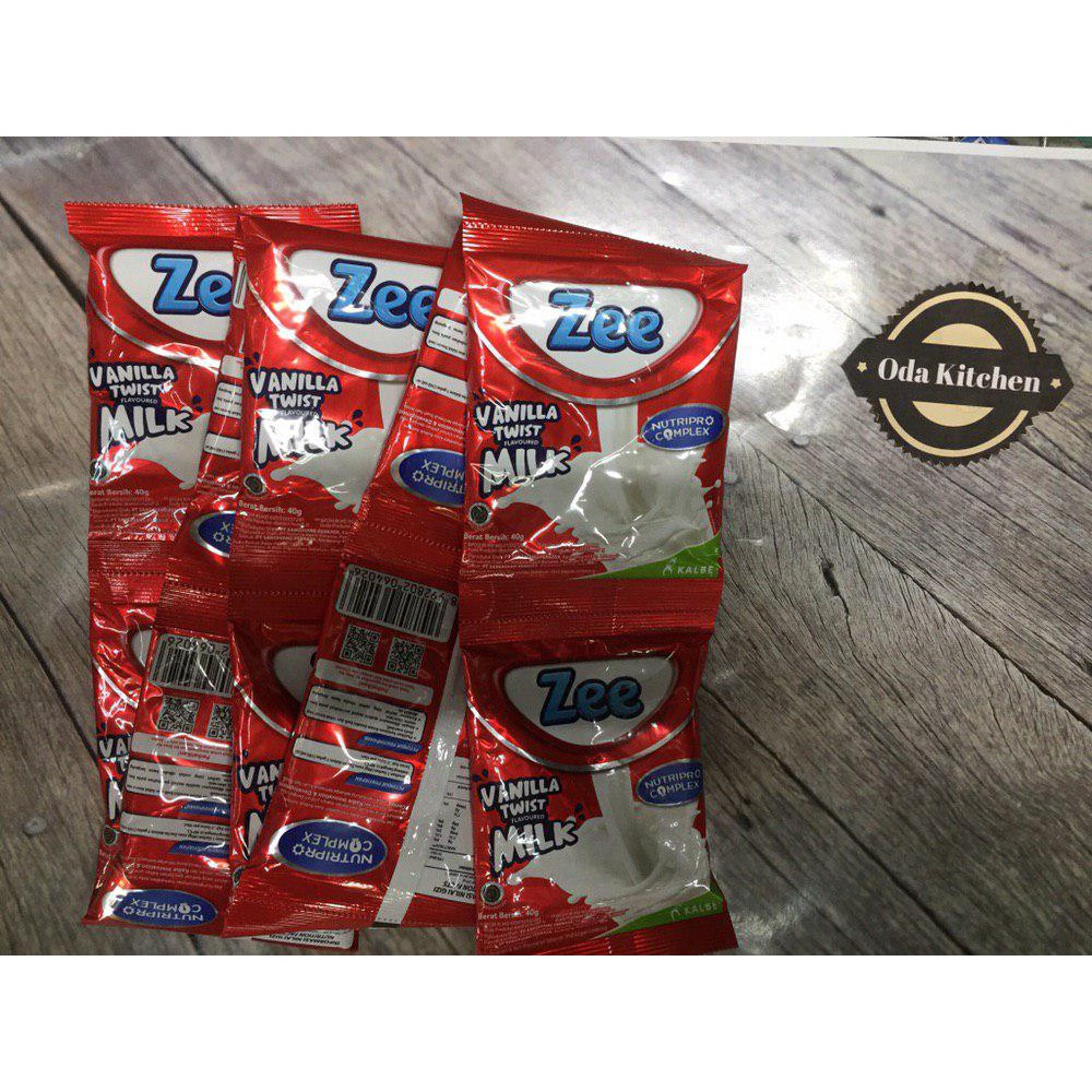 ZEE INSTANT MILK POWDER VANILLA TWIST SACHET RENCENG 10X40gr | Shopee ...