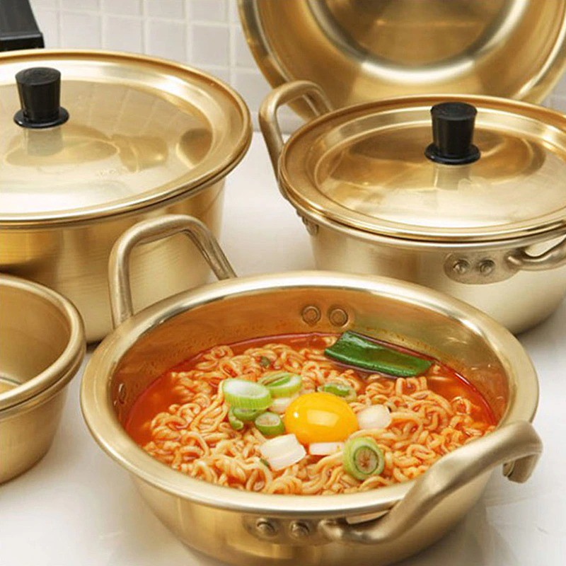 Korean Ramen Pot Aluminum Pot wt Lid Korean Noodle Soup Ramen Ramyun ...