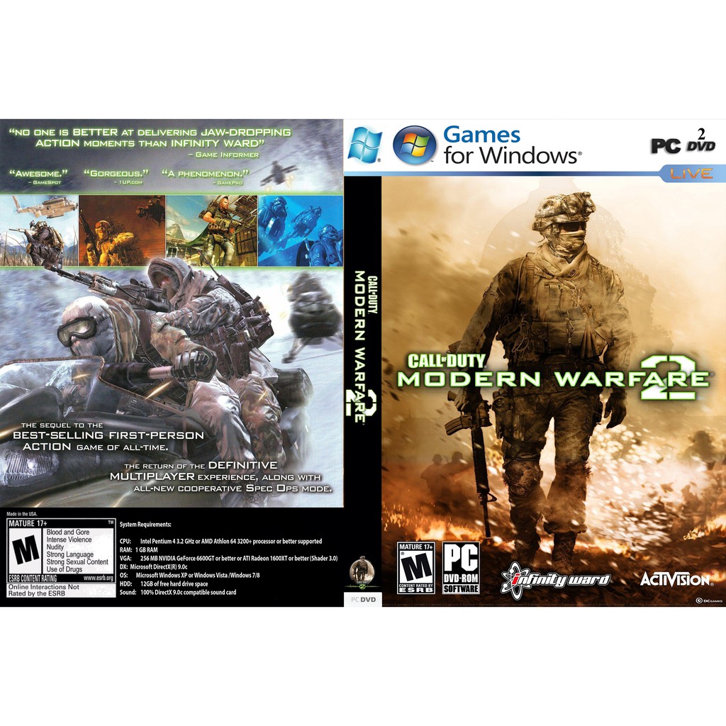 Call of Duty: Modern Warfare 2 PC GAME Offline [DVD INSTALLATION ...