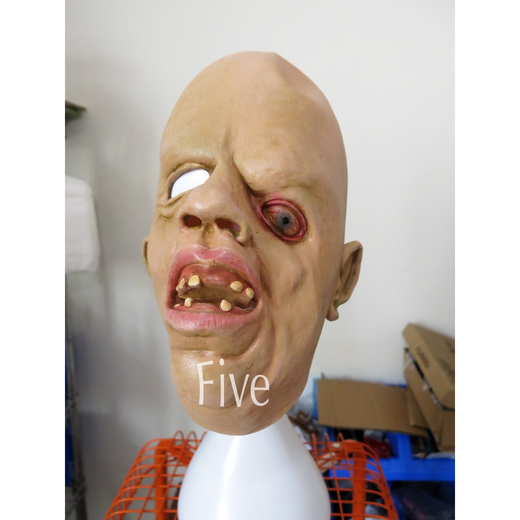 Latex Deformed Man Mask Bald ET (Full Cover/Focus/Prank/Halloween/Tail ...