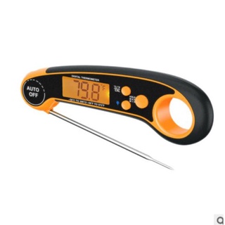 1pc Waterproof Digital Instant Read Meat Thermometer With 4.6Folding Probe  Backlight & Calibration Function For Cooking, Thermometer Digital Thermome