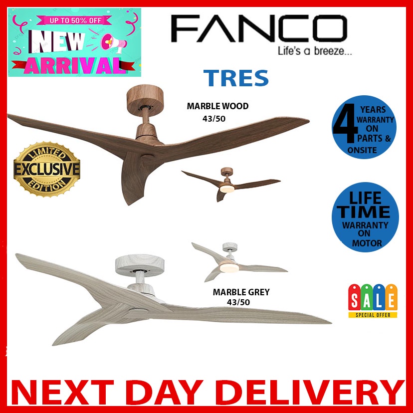 [NEW LAUNCH EXCLUSIVE ] Fanco Tres Cheapest DC Ceiling Fan With Remote