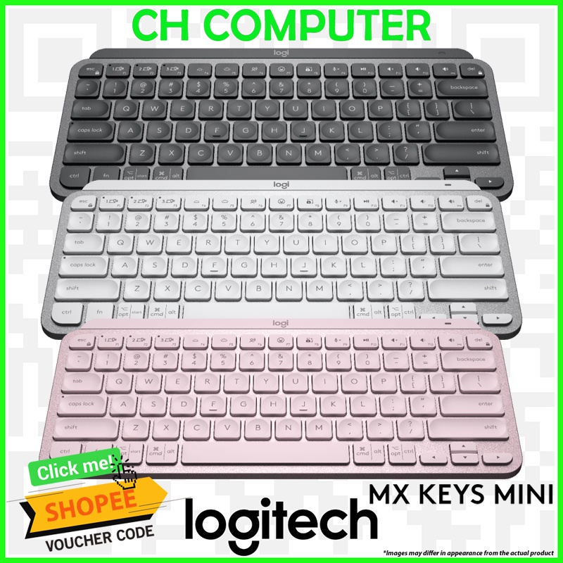 Logitech MX Keys Mini Minimalist Wireless Illuminated Keyboard, Compact ...