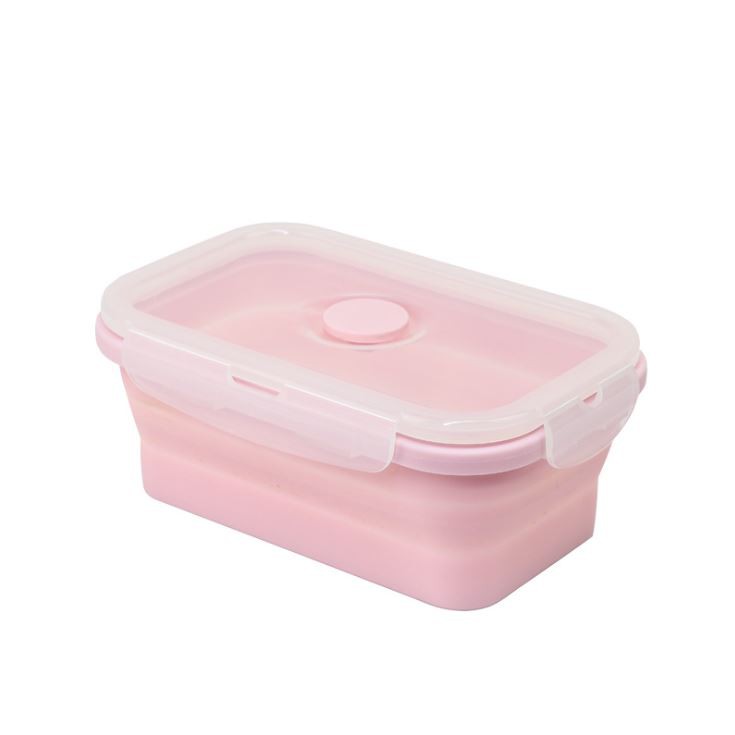 Collapsible Silicone Lunch Box in Assorted Sizes & Colours | Shopee ...