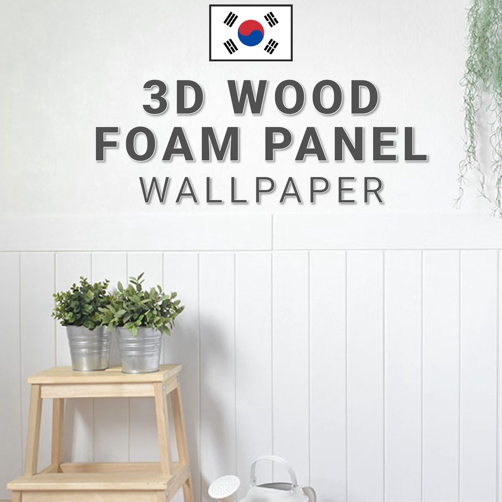 DEKOREA Korean Bakuta 3D FOAM PANEL wallpaper decoration | Shopee Singapore