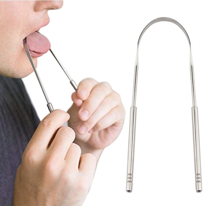 2020 new stainless steel tongue cleaner for adults to get rid of