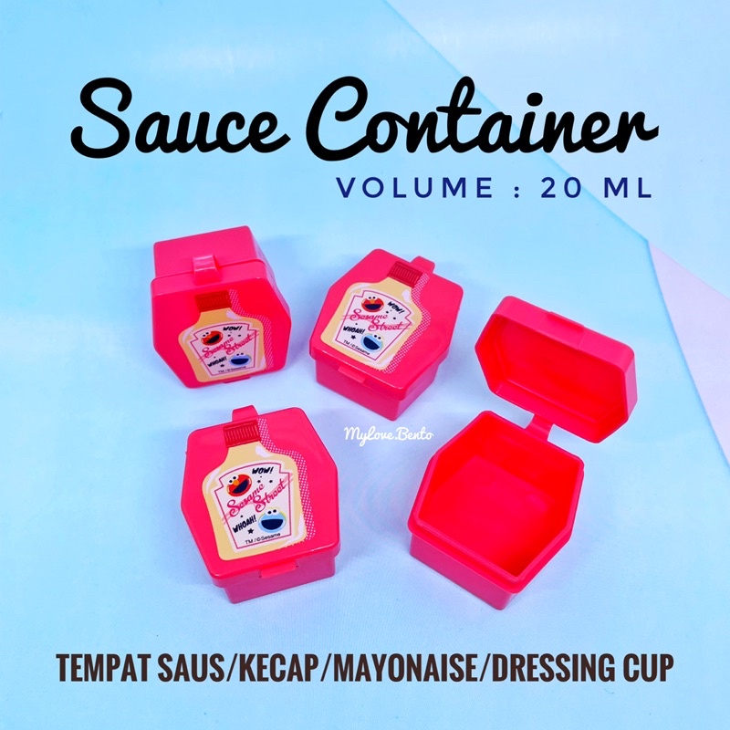 Sesame Street Soy Sauce Container Mayonnaise Sauce Container Bento