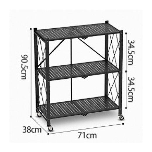 (JIJI SG) CAMILLE Folding Storage Metal Storage Kitchen Rack Shopee Singapore