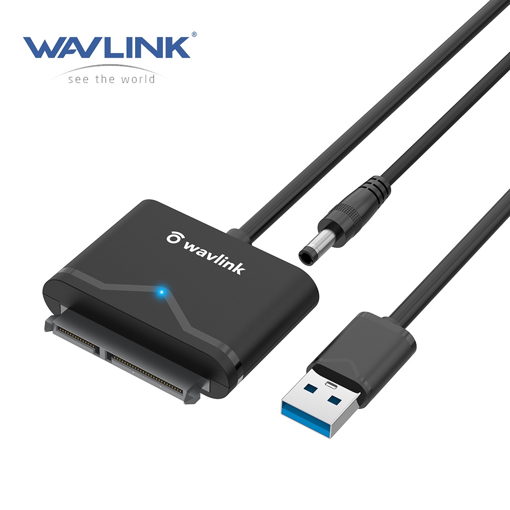 Wavlink USB 3.0 SATA III Hard Drive Adapter Cable, SATA to USB 5Gbps
