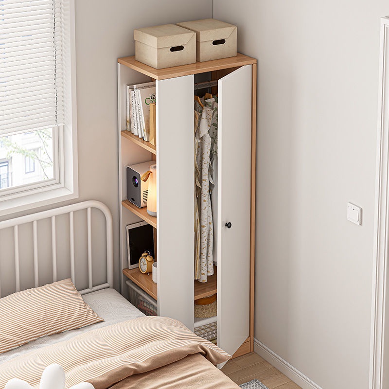 Single door wardrobe, household bedroom, rental room, small corner ...
