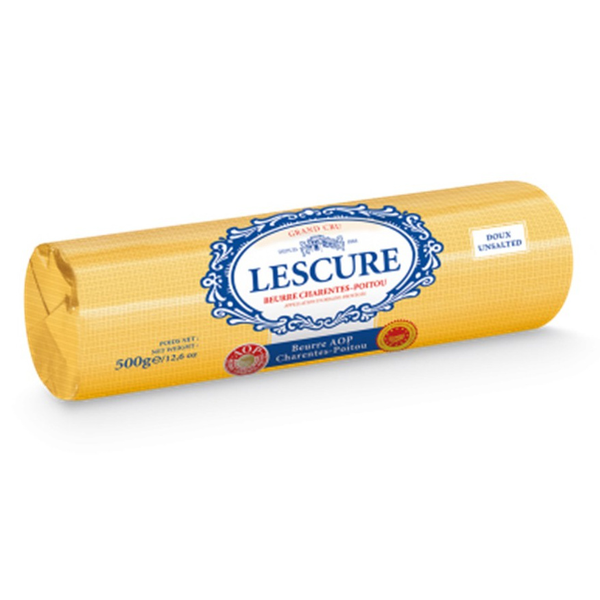 Frozen Lescure Butter Roll Unsalted 500g Shopee Singapore 