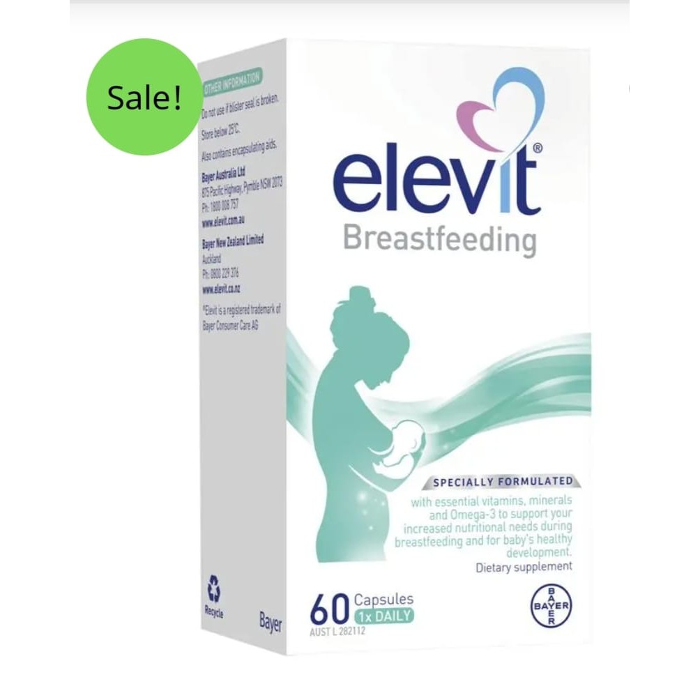 {Ready Stock} Elevit Breastfeeding Multivitamin Capsules 60 Pack (60 Days) (From Australia