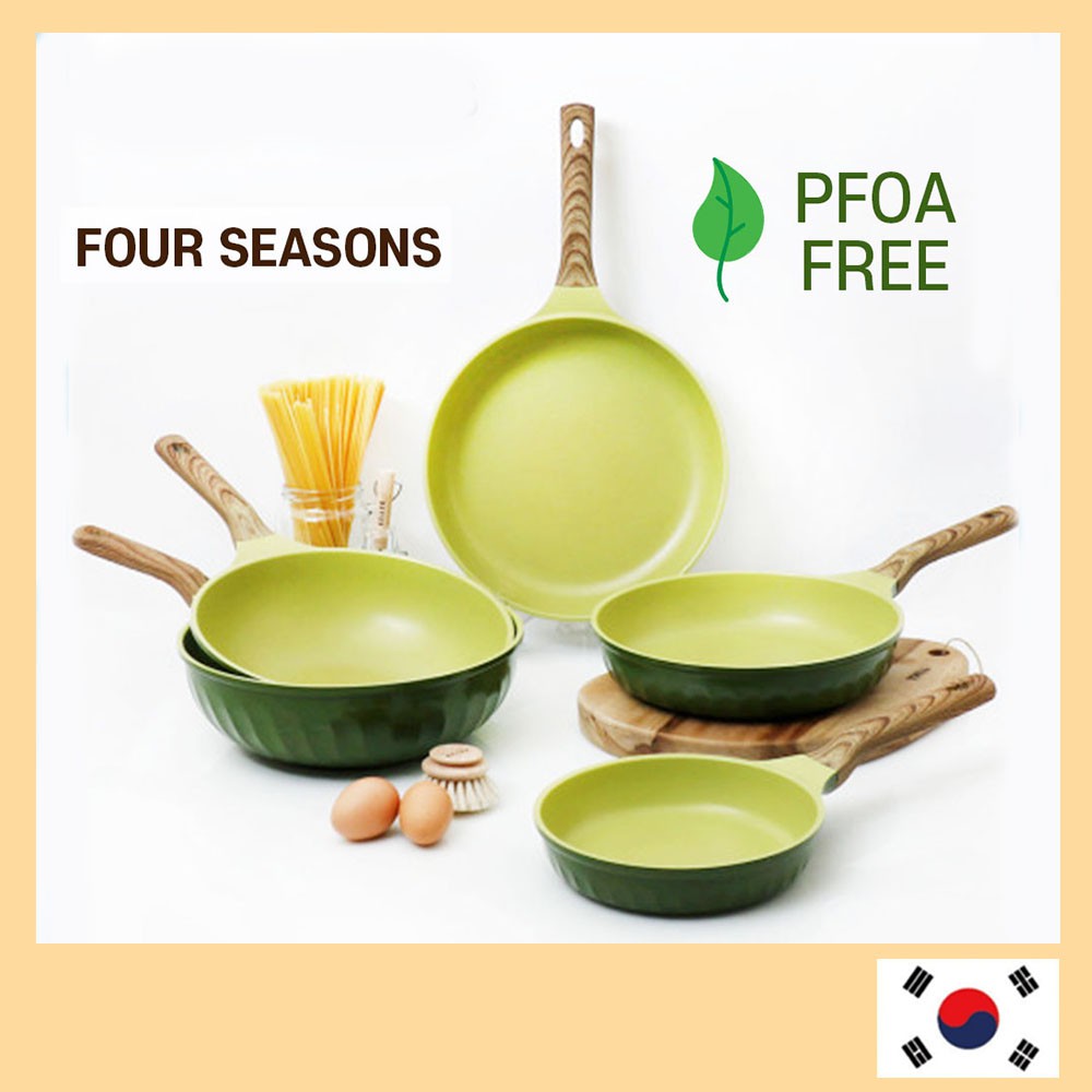 Four Seasons - Olive Green Wood - Frying Pan – Harumio