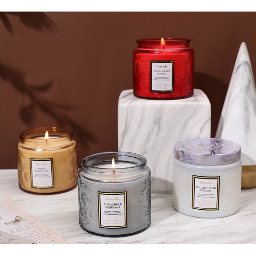 *Sales*Nordic Soy Wax Glass Romantic Smokeless Aromatherapy Candle Ornaments Decoration Wedding Valentine Party Birthday