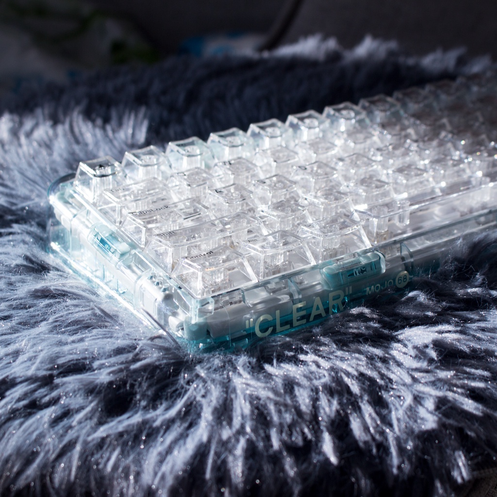 Fancytech'ocean' Crystal keycaps Transparent 127 keys cherry profile ...