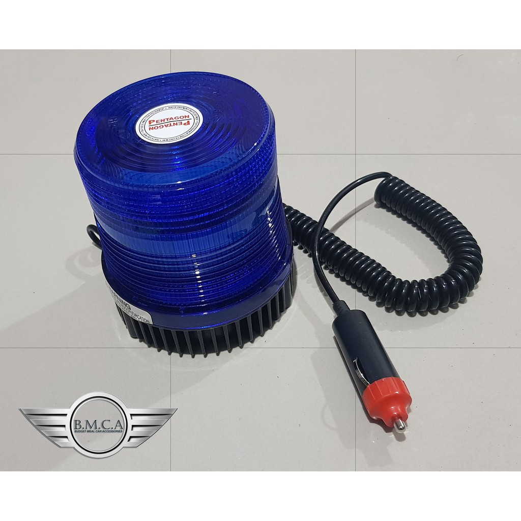 Pentagon Revolving Light Warning Light (Blue) | Shopee Singapore