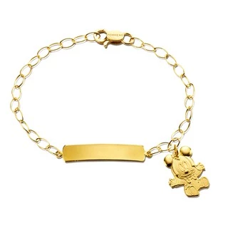 Poh Heng Jewellery Disney Baby 'My Name' Jolly Mickey Bracelet