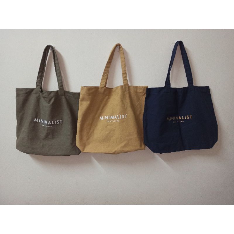 Minimalist tote bag cotton on new arrivals