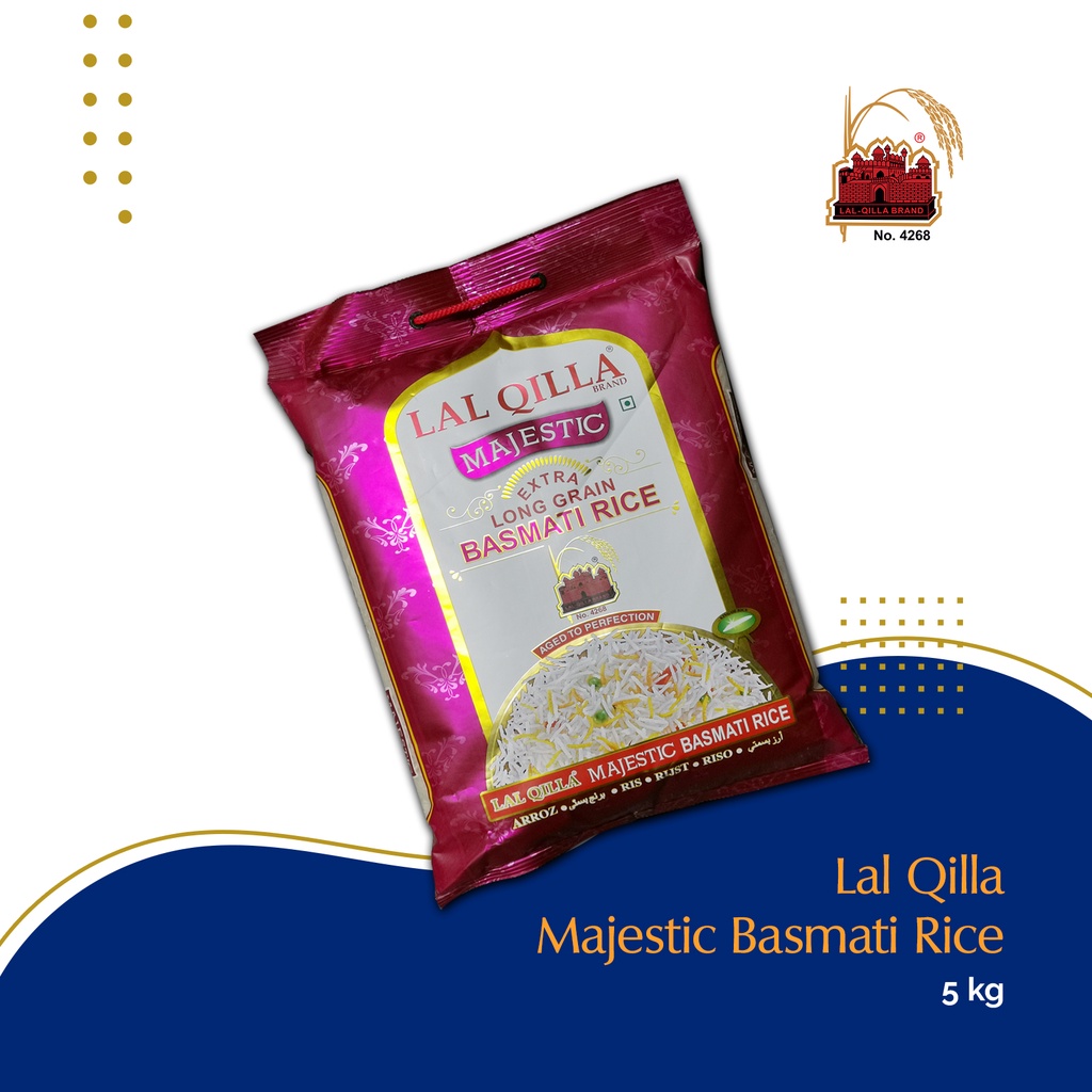 Lal Qilla Majestic Extra Long Grain Basmati Rice 20Kg Bag & Carton