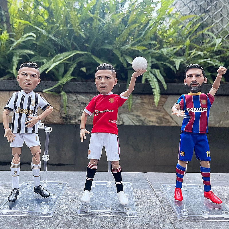 Soccer player action figure Cristiano Ronaldo Messi Neymar 20cm figures