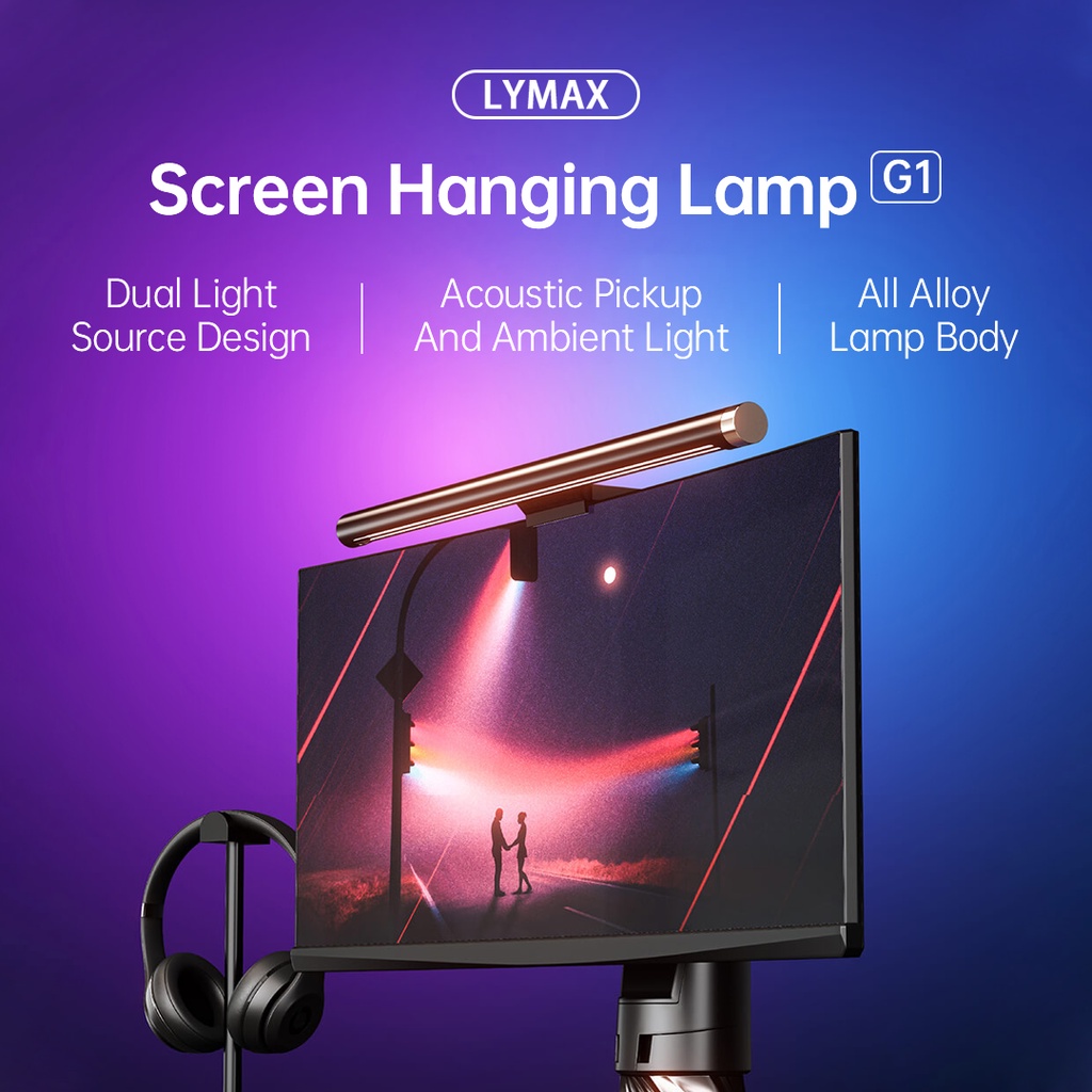 Lymax Rgb Colorful Screen Hanging Light G With Musical Rhythm High Color Reproduction Eyes