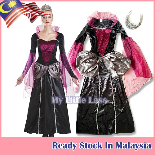 CL26 Wicked Queen Snow White Adult Halloween Costume - Gothic Fancy Dress