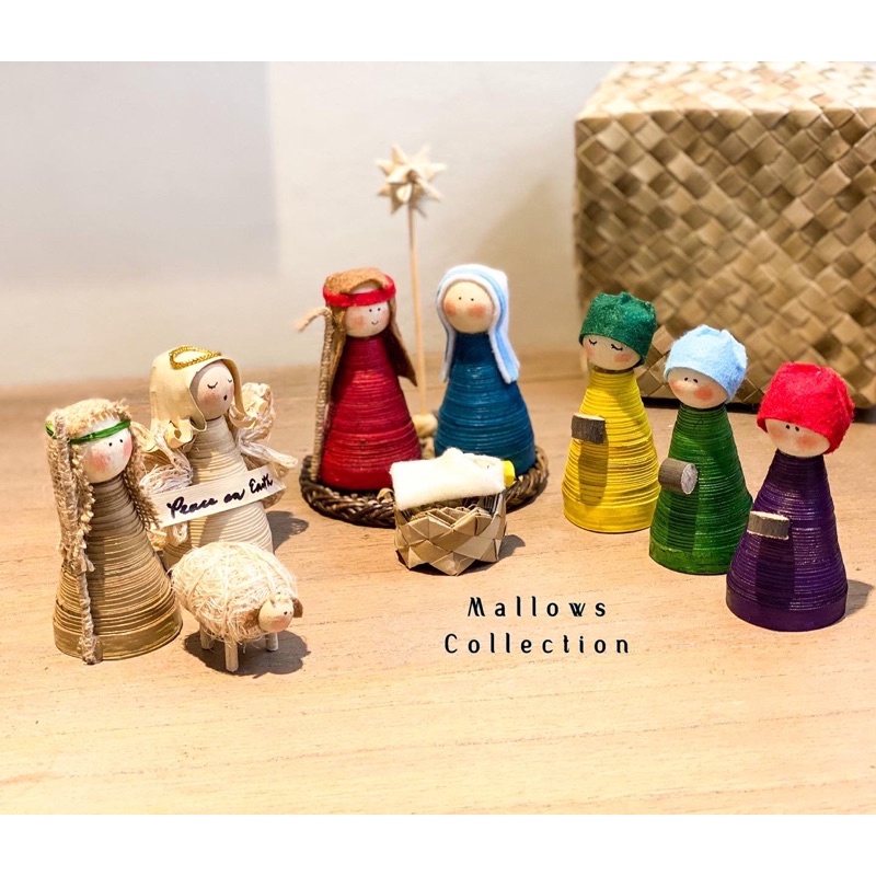 Mini Nativity Set with lights and box | Shopee Singapore