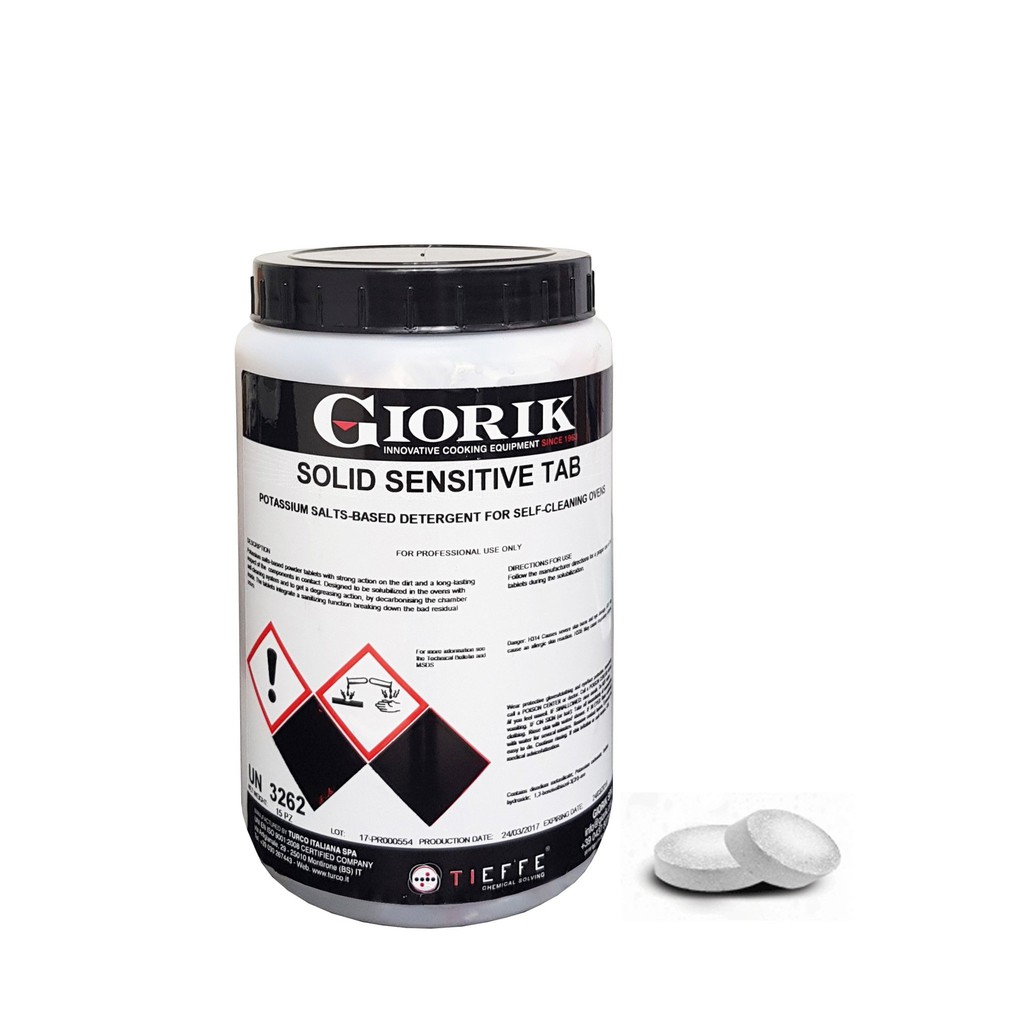 Giorik Solid Sensitive Tab Detergent & Sanitizing Powder Tablet For