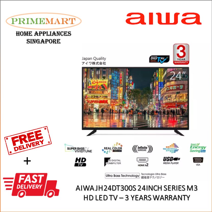 AIWA JH24DT300S 24 inch Series M3 HD LED TV * 1 YEAR LOCAL WARRANTY ...