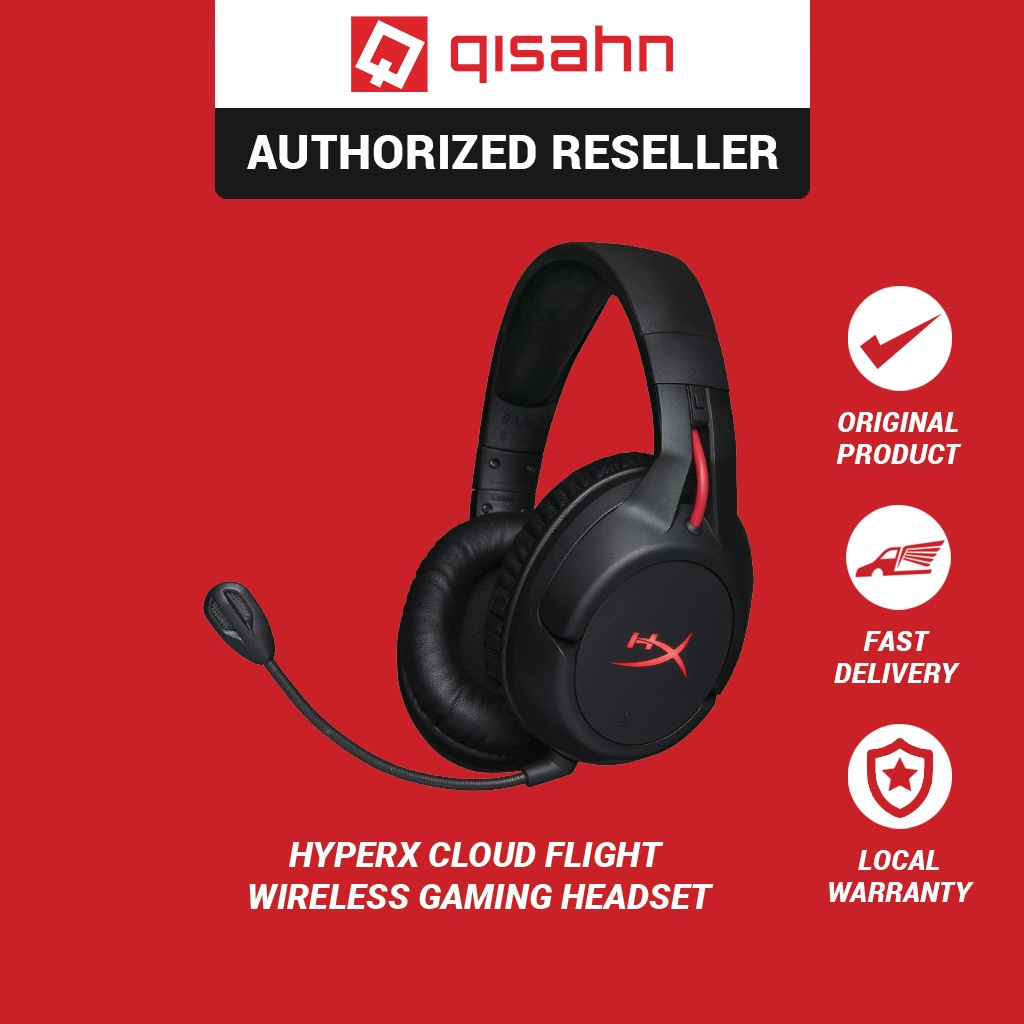 HyperX Cloud Flight - Casque de jeu sans fil pour PS5 et PS4, Jusqu'à 30 heures