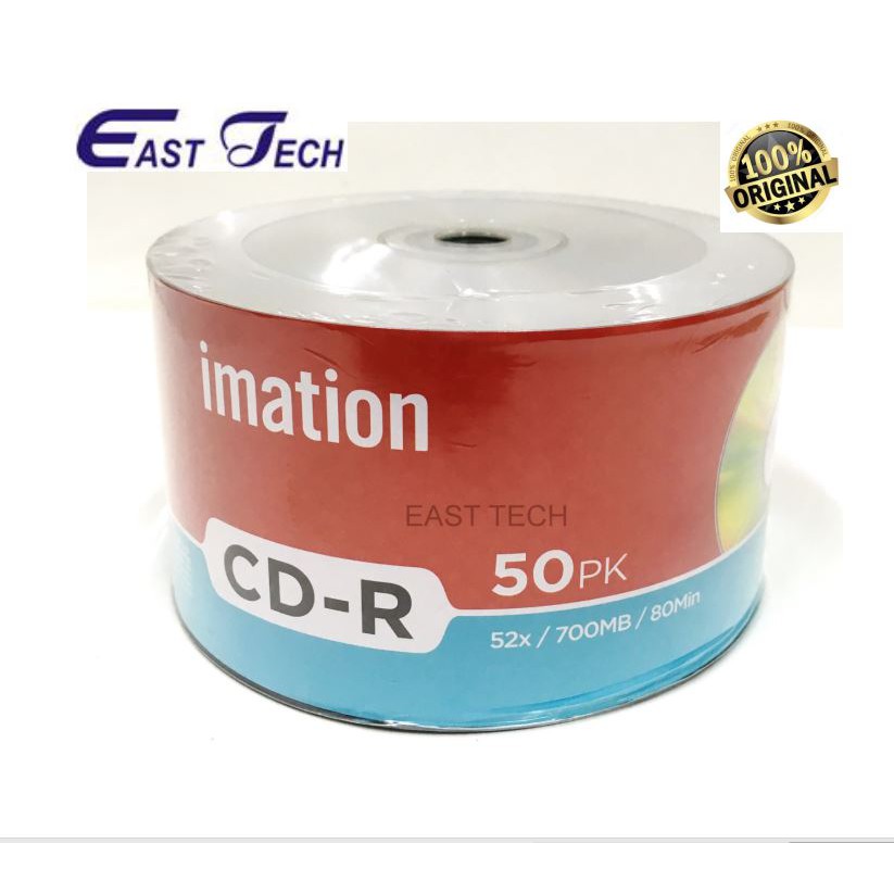 IMATION BLANK CD CD-R / CDR DISC (10, 25, 50 PCS) 700MB 80MIN 52X ...
