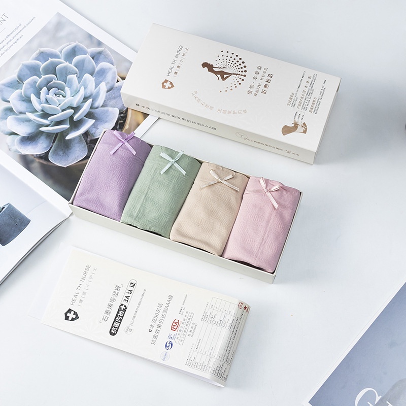 Cotton Breathable Underwear Seamless Underwear Middle Low Waist Panties Women Clothing seluar dalam wanita