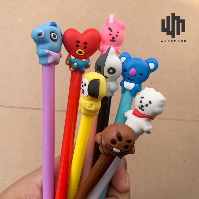 Bt21 Character Pen/Character Gel Pen/BT21 Pen | Shopee Singapore