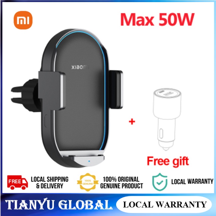 Xiaomi Wireless Car Charger Pro 50W Max Wireless Flash Charging Auto ...