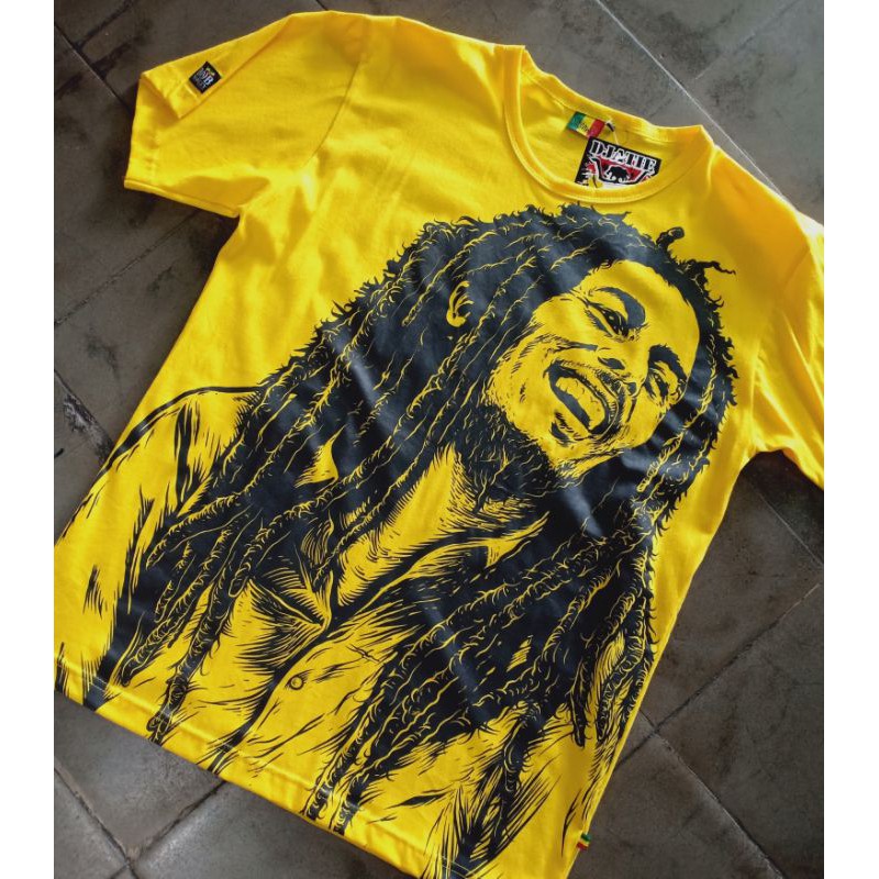 yellow bob marley t shirt