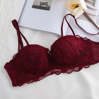 Lace Floral Sexy Lingerie Fashion Embroidery Wireless Women Bra Comfortable  Breathable Underwear Push Up Female Bralette