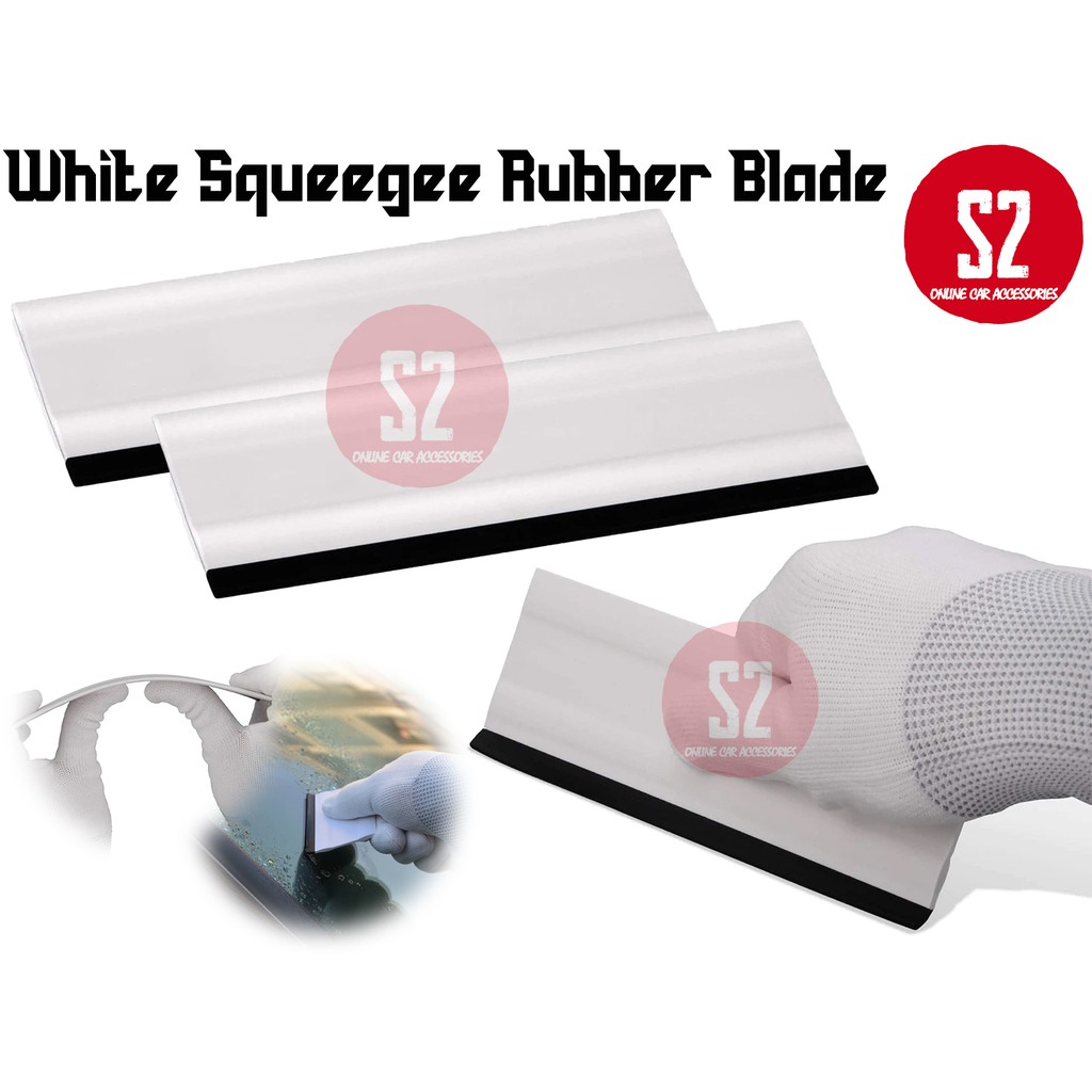 White Color Block Squeegee Tinted Tool Card Window Film Handle Tint ...