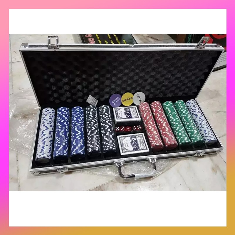 Poker Game Poker Chips Set 500pcs(Includes Big Blind And Small Blind