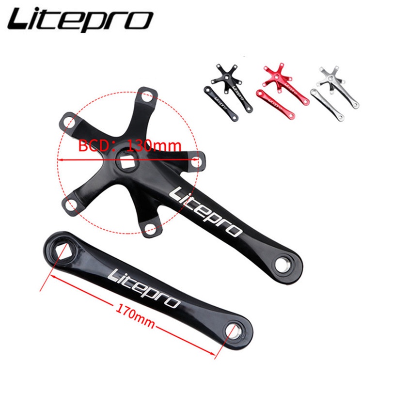Litepro Folding Bike Tooth Plate 130BCD Positive Negative Teeth 46T 50 ...